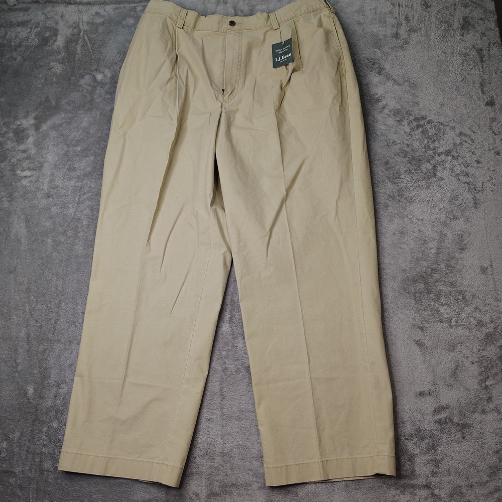 LL Bean Pants Mens‎ 38x29 Fit 34x30 Lime Green Comfort Waist 271341 New